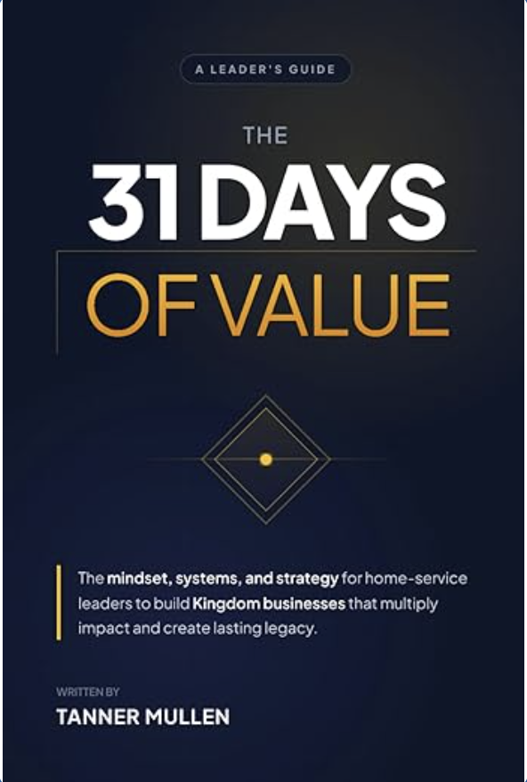 31 Days of Value book cover by Tanner Mullen